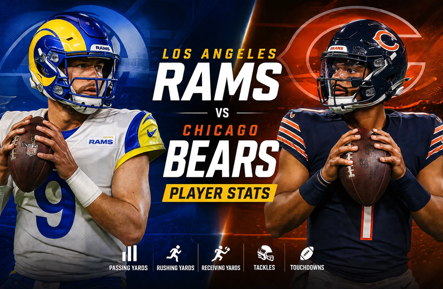 Los Angeles Rams vs Chicago Bears Player Stats