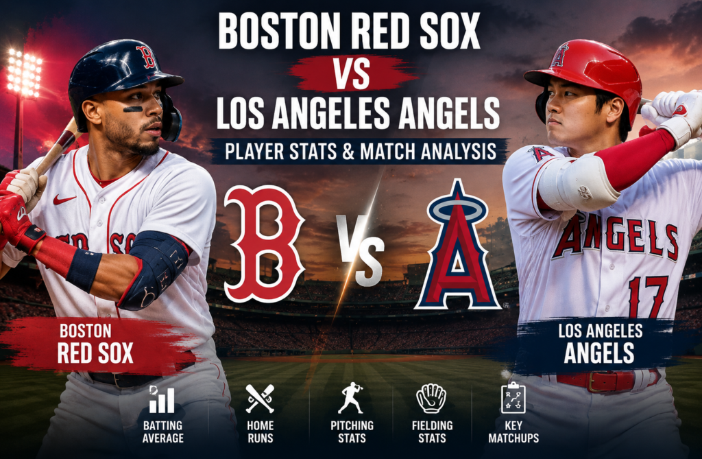 Boston Red Sox vs Los Angeles Angels Match Player Stats