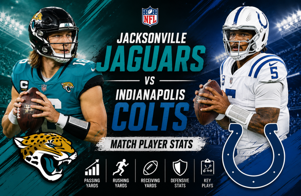 Jacksonville Jaguars vs Indianapolis Colts Match Player Stats