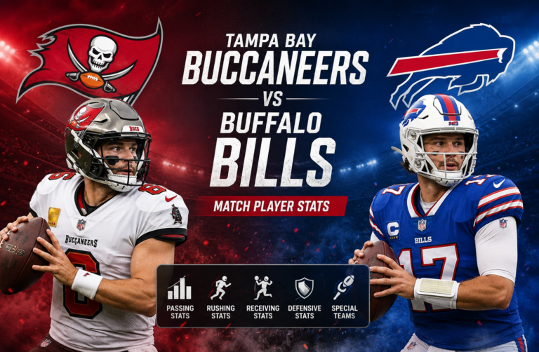 Tampa Bay Buccaneers vs Buffalo Bills Match Player Stats