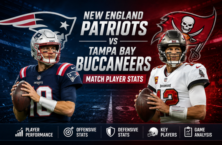New England Patriots vs Tampa Bay Buccaneers Match Player Stats
