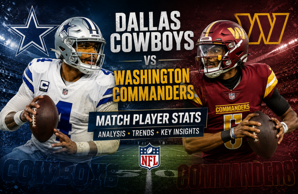 Dallas Cowboys vs Washington Commanders Match Player Stats