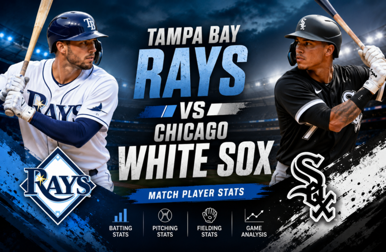 Tampa Bay Rays vs Chicago White Sox Match Player Stats